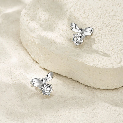 925  Silver Bow Earrings for Women