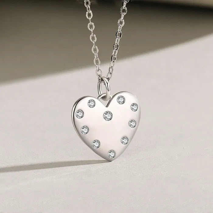 925 Heart shaped Pendant Necklace