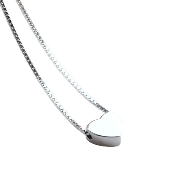 925 Sterling Silver Mini Heart Pendant Necklace