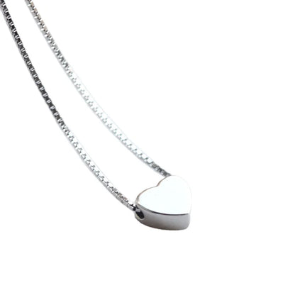 925 Sterling Silver Mini Heart Pendant Necklace