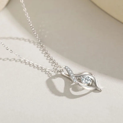 925 Elegant Shaped Pendant Necklace
