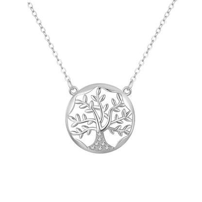 925 Sterling Silver Tree of Life Pendant Necklace