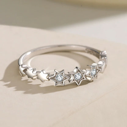 925 Sterling Silver Star Shaped Ring