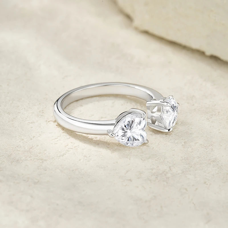 925 Silver with Prong-Setting ring