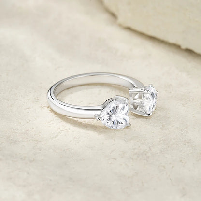 925 Silver with Prong-Setting ring