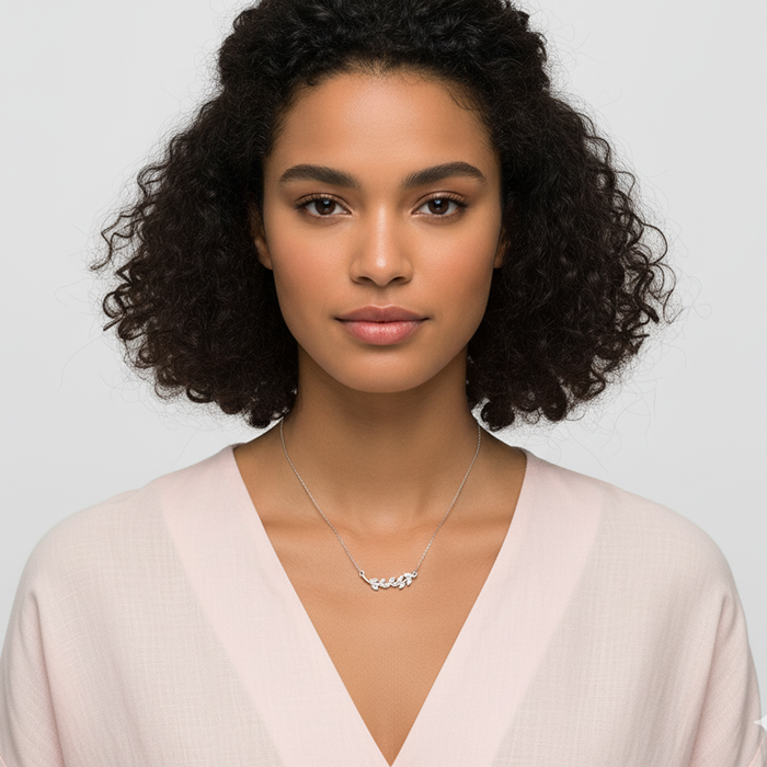 Silver Leaf Necklace