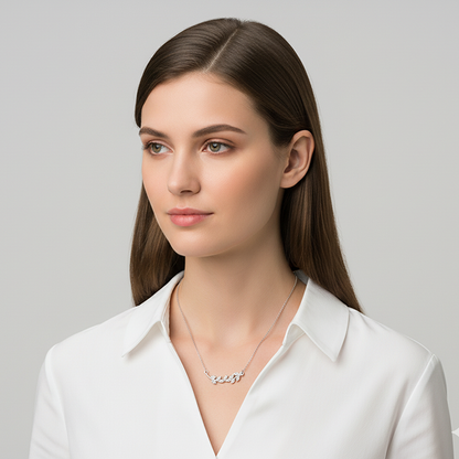 Silver Leaf Necklace