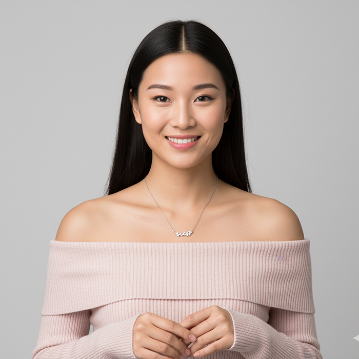 Silver Leaf Necklace