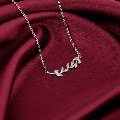 Silver Leaf Necklace