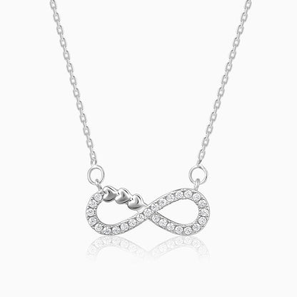Silver Infinity Heart Necklace