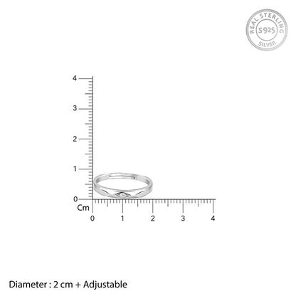 Silver Rhomb Couple Band