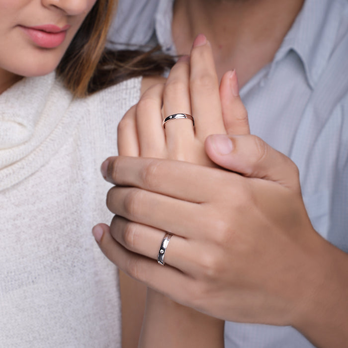 Silver Forever Couple Bands