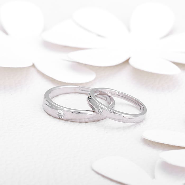 Silver Forever Couple Bands