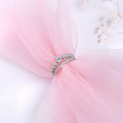 Silver Queen Crown Ring