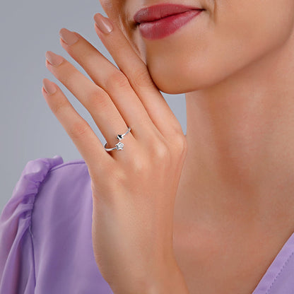 Silver Starlit Shine Ring