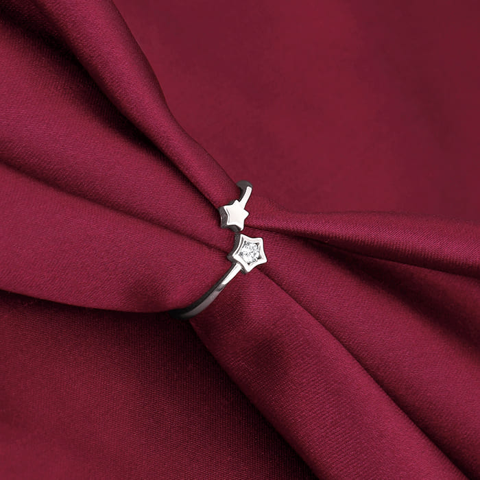 Silver Starlit Shine Ring