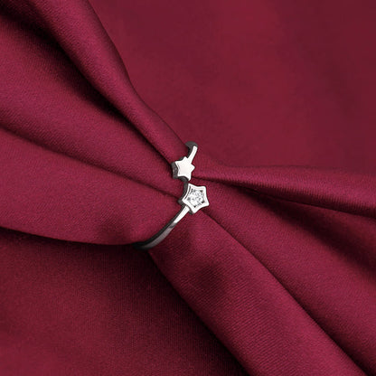 Silver Starlit Shine Ring