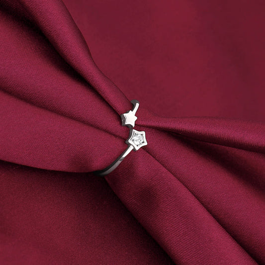 Silver Starlit Shine Ring
